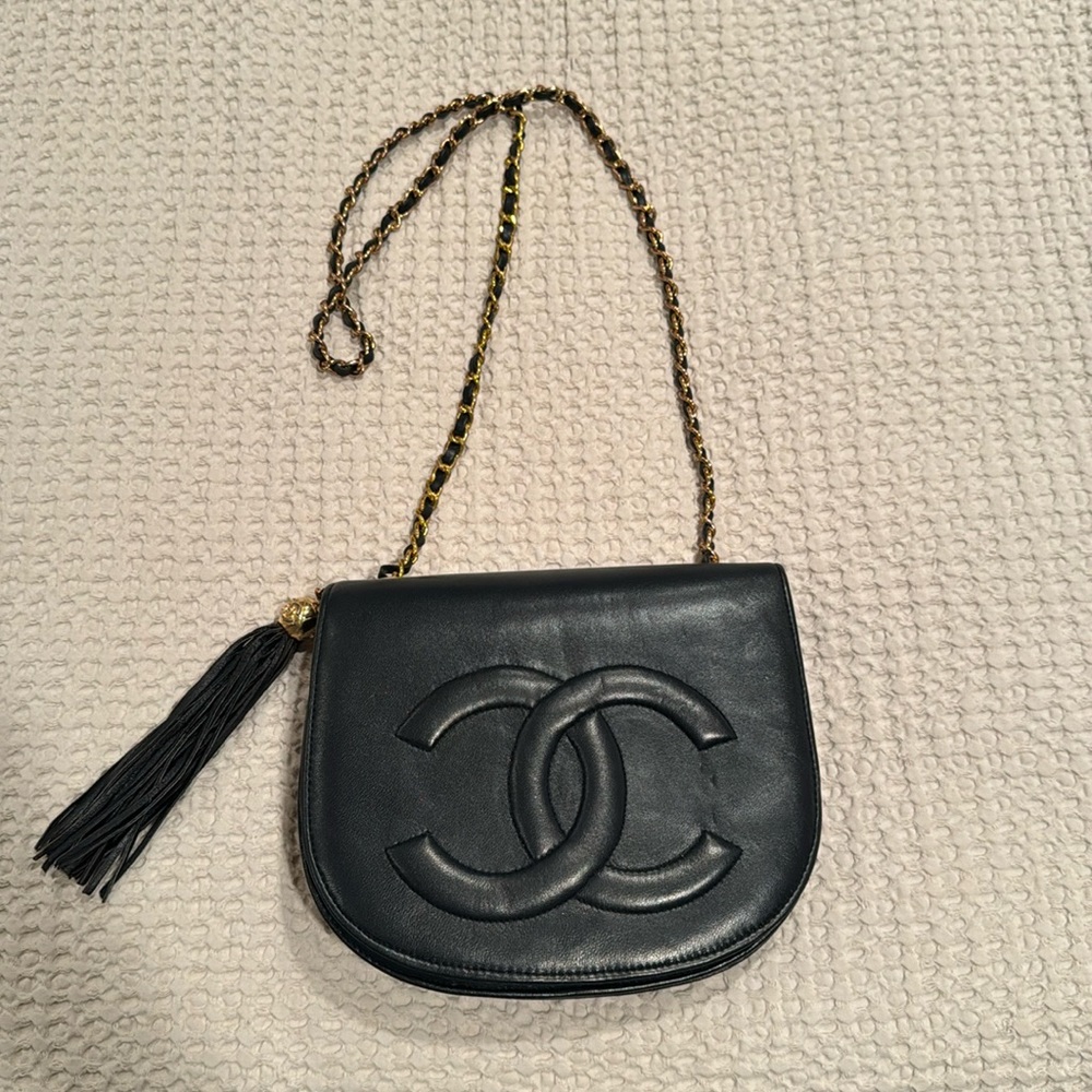 Vintage Chanel flap with tassel